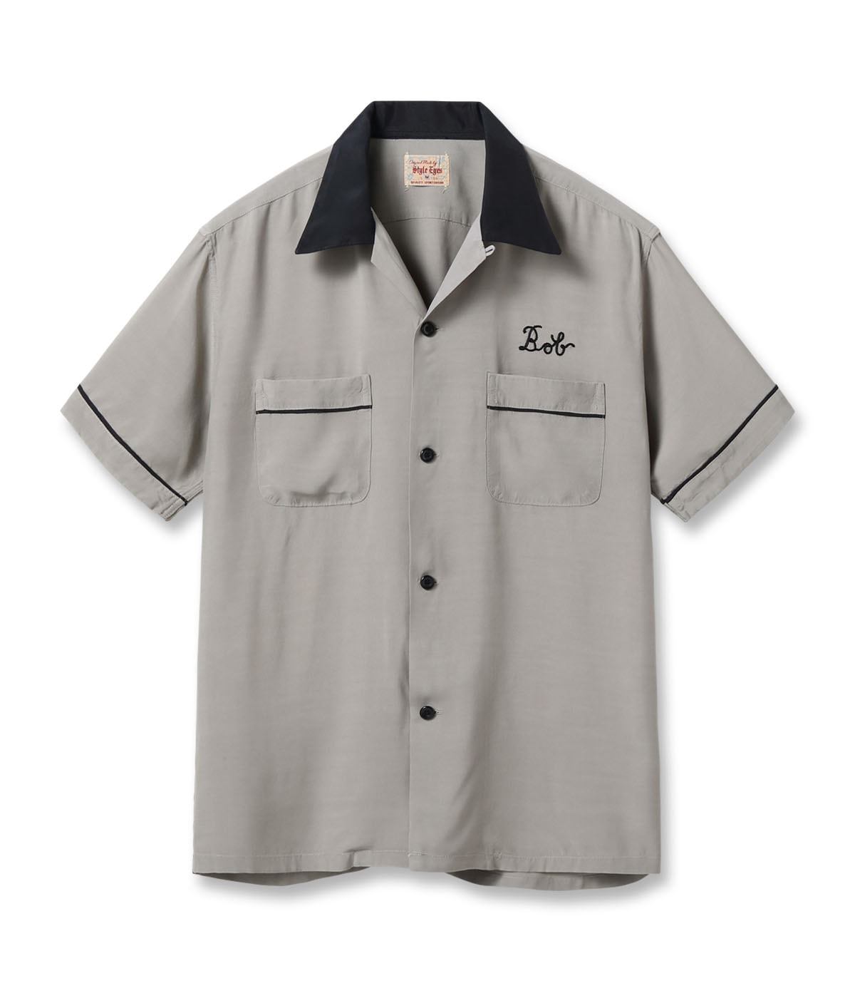 Lot No. SE39456 / RAYON BOWLING SHIRT PIPING