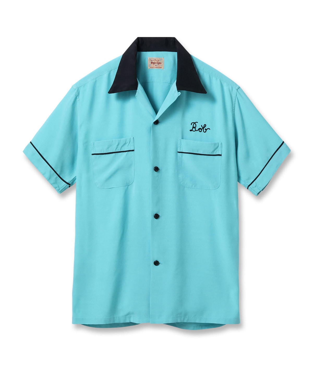 Lot No. SE39456 / RAYON BOWLING SHIRT PIPING