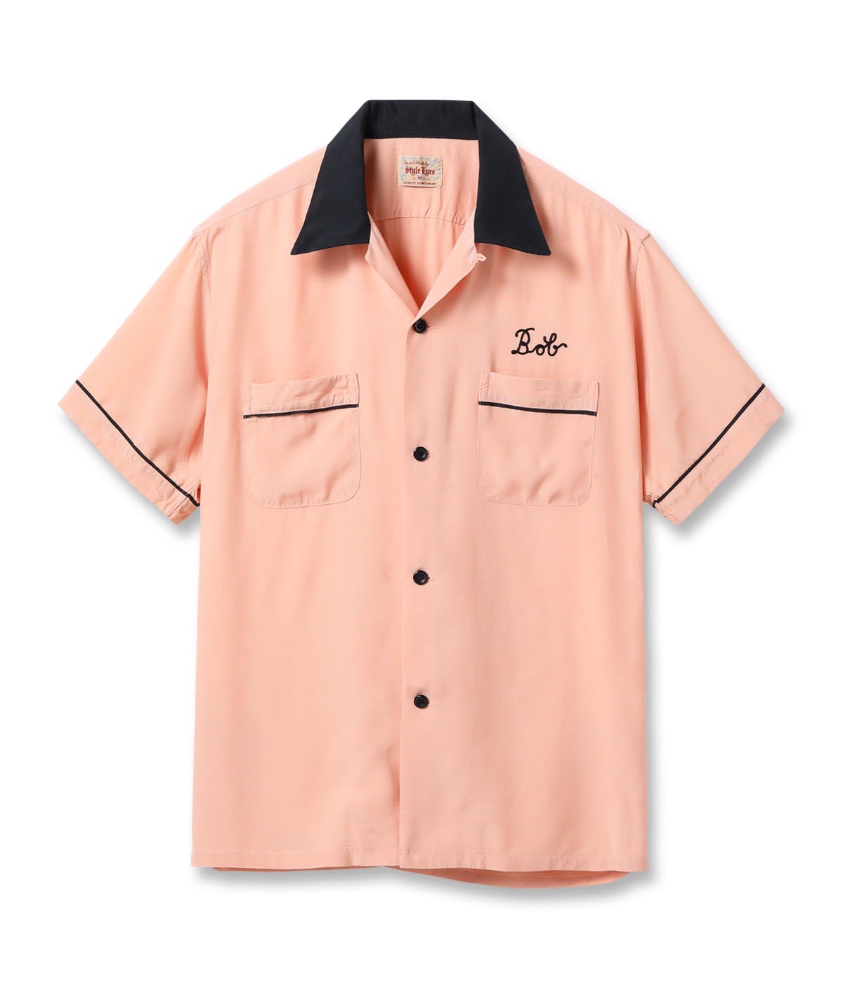 Lot No. SE39456 / RAYON BOWLING SHIRT PIPING
