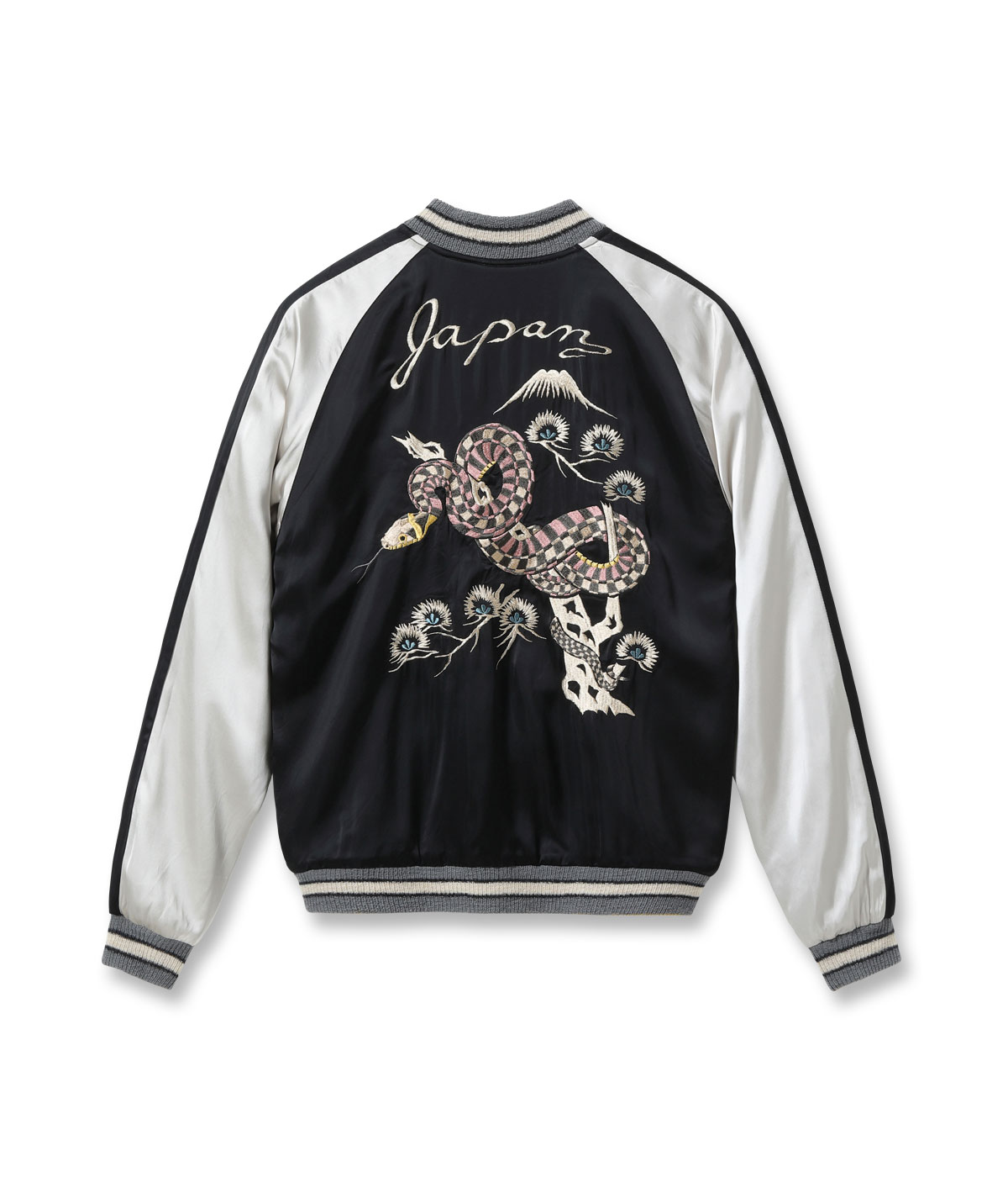 Lot No. TT15808-190 / Acetate Souvenir Jacket TOYO ENTERPRISE 60th Anniversary Special Edition ��BLACK SNAKE�� �� ��RED SNAKE�� (Reversible Side)