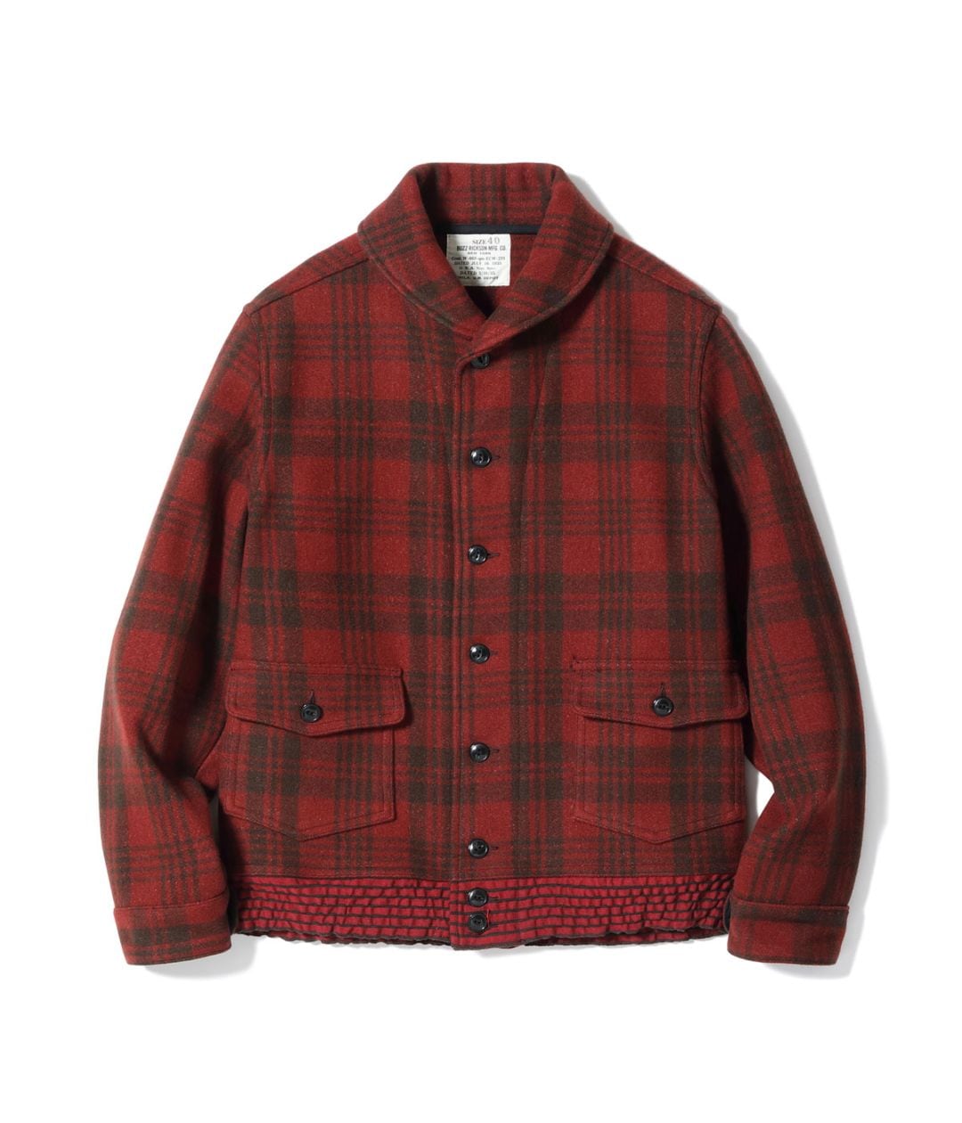 Lot No. BR15752 / JACKET, WOOL, RED PLAID CIVILIAN CONSERVATION CORPS BUZZ RICKSON MFG. CO.
