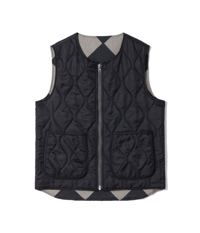2025ǯ1028 / Lot No. BR15811 / WILLIAM GIBSON COLLECTION BLACK LINE CREWMAN VEST (MOD.) REVERSIBLE (Reversible Side)