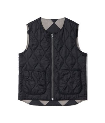 2025ǯ1028 / Lot No. BR15811 / WILLIAM GIBSON COLLECTION BLACK LINE CREWMAN VEST (MOD.) REVERSIBLE (Reversible Side)