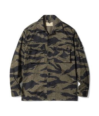 2025ǯͽ / Lot No. BR15778 / WILLIAM GIBSON COLLECTION BLACK TIGER PATTERN JACKET OVER DYE