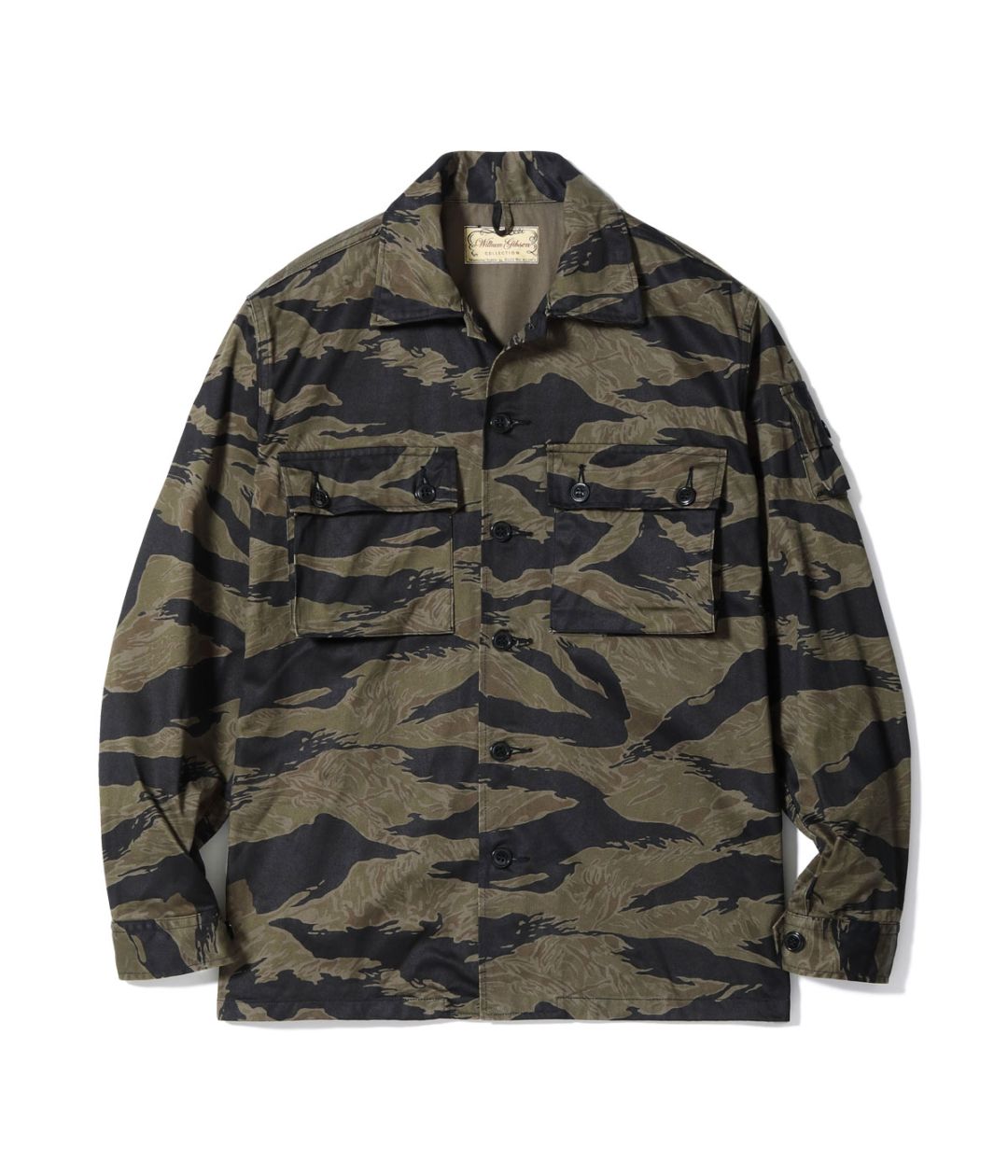 2025ǯͽ / Lot No. BR15778 / WILLIAM GIBSON COLLECTION BLACK TIGER PATTERN JACKET OVER DYE