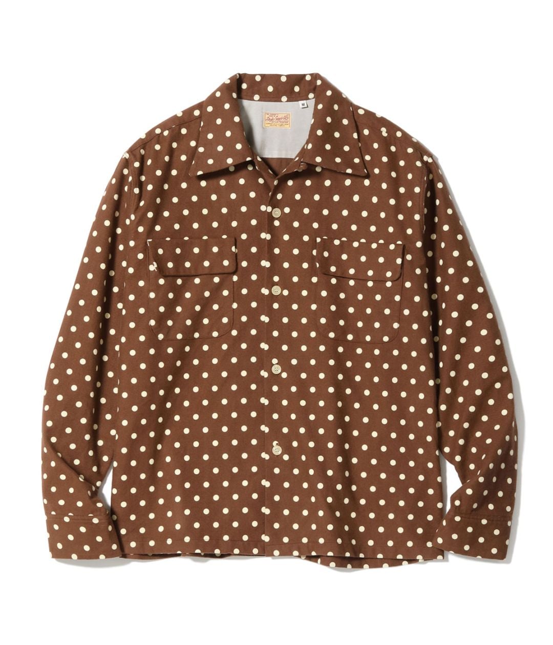 Lot No. SE29572 / Early 1950s Style Flannel Sports Shirt ��POLKA DOT��