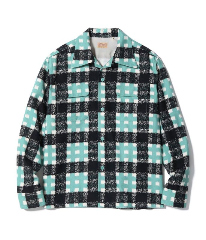 Lot No. SE29573 / Mid 1950s Style Flannel Sports Shirt ��PLAID��