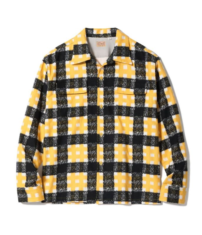 Lot No. SE29573 / Mid 1950s Style Flannel Sports Shirt ��PLAID��