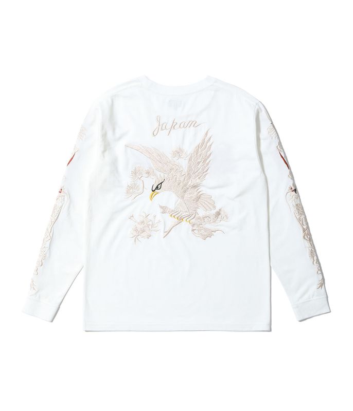 Lot No. TT69647 / LONG SLEEVE SUKA T-SHIRT EMBROIDERED EAGLE