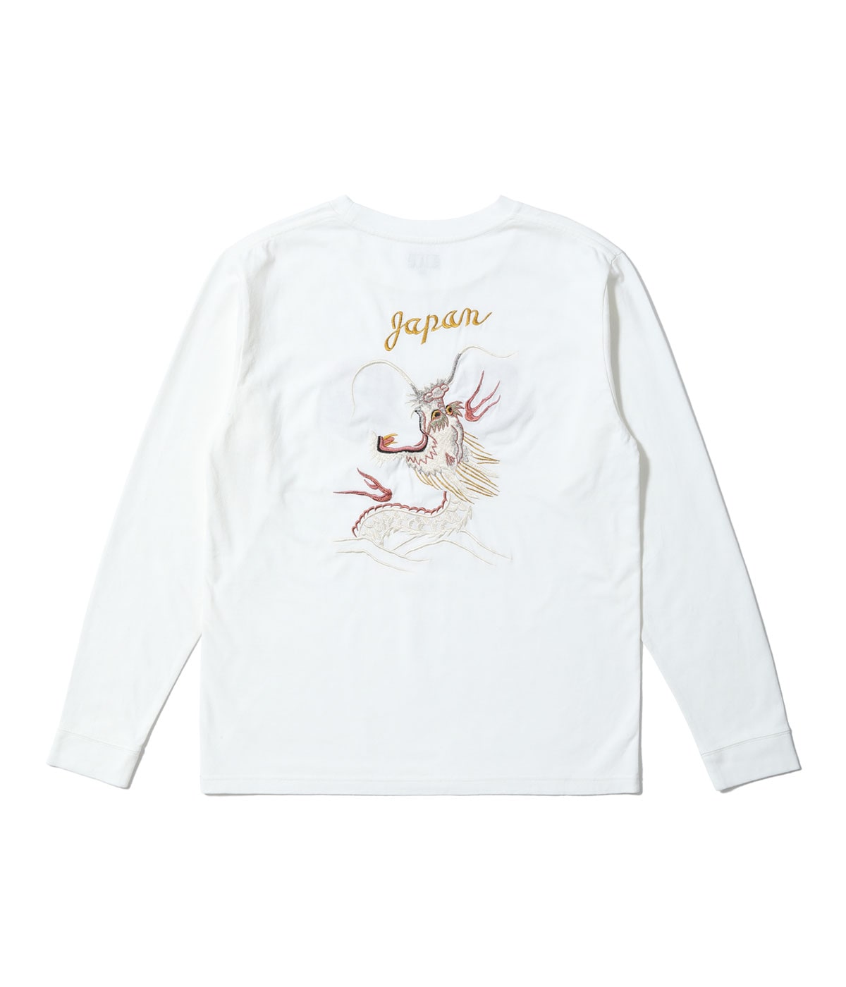 Lot No. TT69648 / LONG SLEEVE SUKA T-SHIRT EMBROIDERED ��DRAGON��