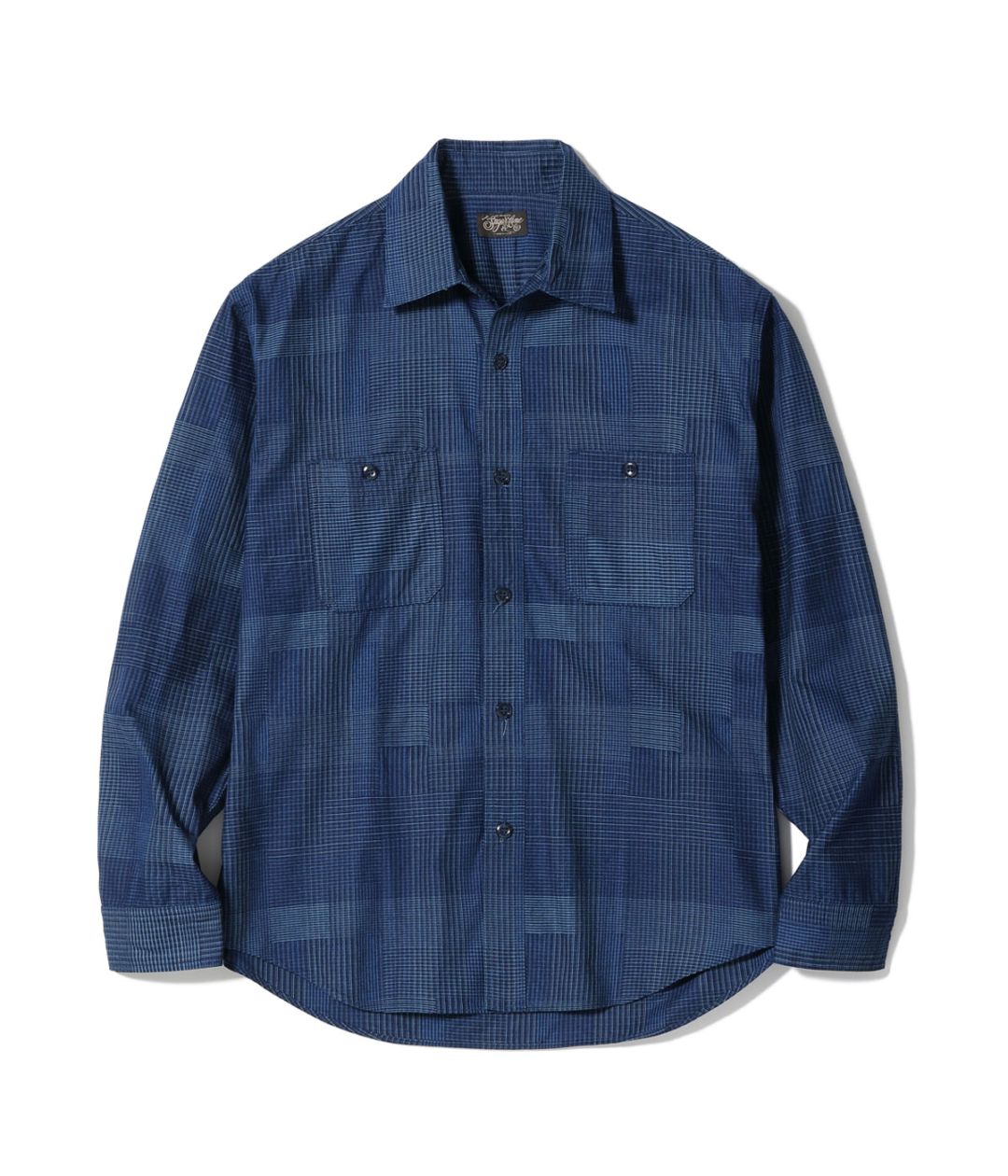 Lot No. SC29588 / INDIGO PATCHWORK WORK SHIRT