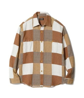 Lot No. SC29589 / PATCHWORK CHECK WORK SHIRT