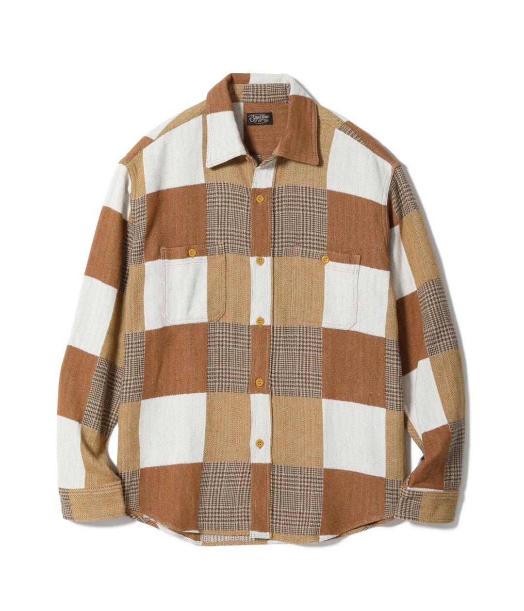 Lot No. SC29589 / PATCHWORK CHECK WORK SHIRT