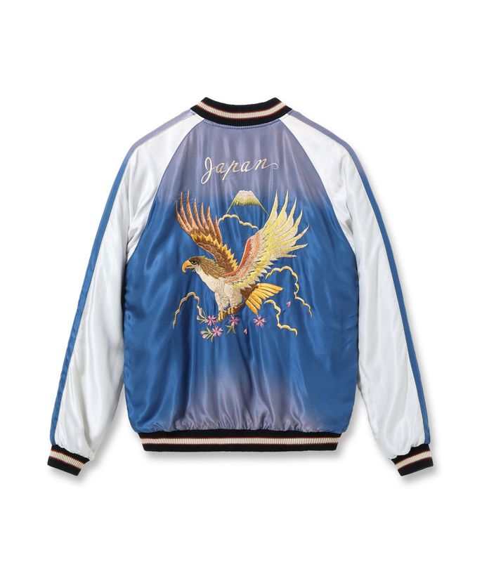 Lot No. TT15793-119 / Mid 1950s Style Acetate Souvenir Jacket ��RED TIGER�� �� ��EAGLE�� (AGING MODEL) (Reversible Side)