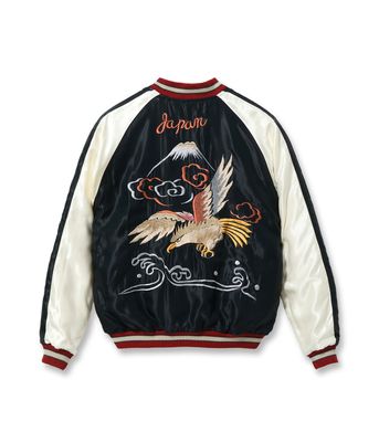 テーラー東洋　スカジャン　緑×ホワイト　東洋エンタープライズ Lot No. TT15712-119 / Acetate Souvenir Jacket TOYO