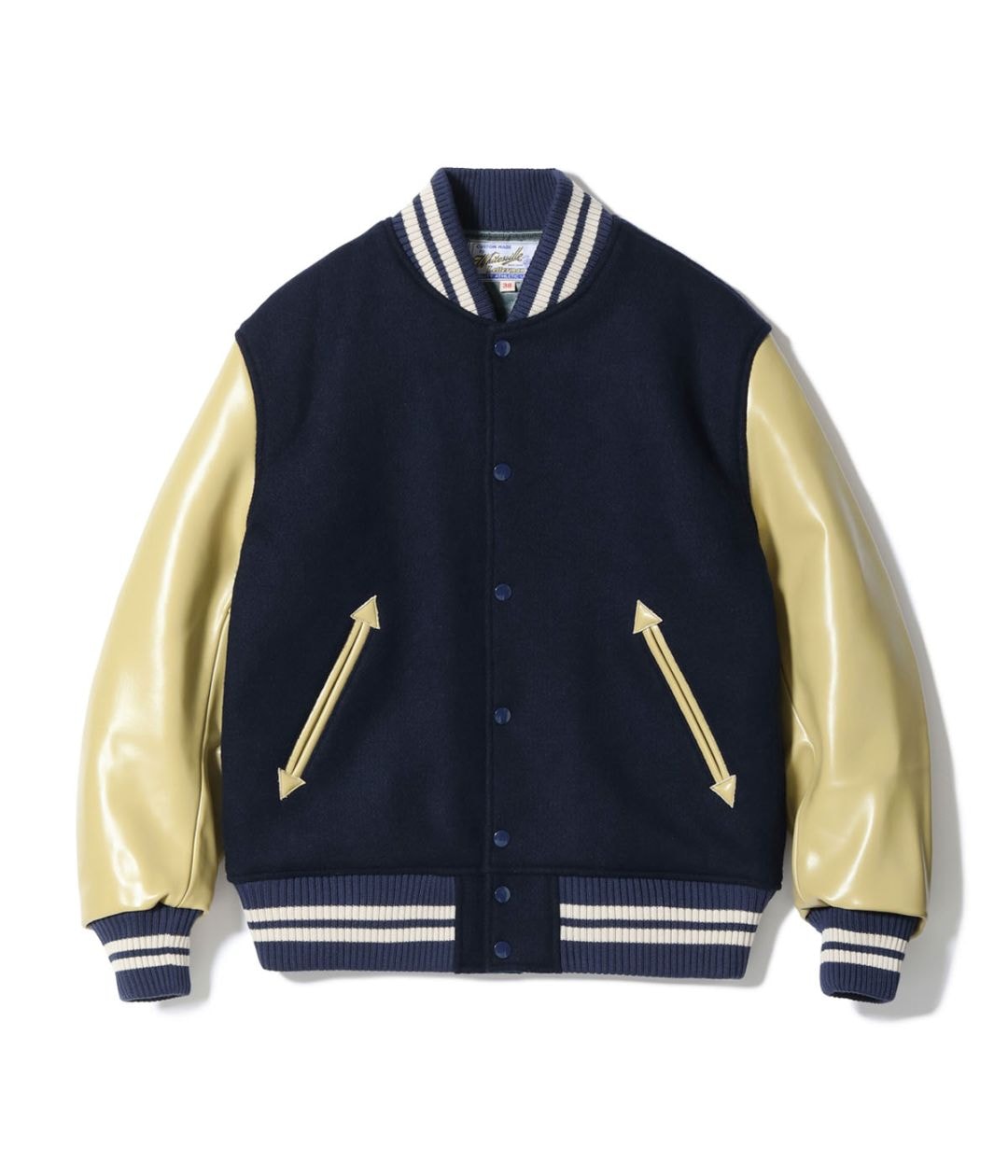 Lot No. WV15807 / 30oz. WOOL MELTON AWARD JACKET SOLID