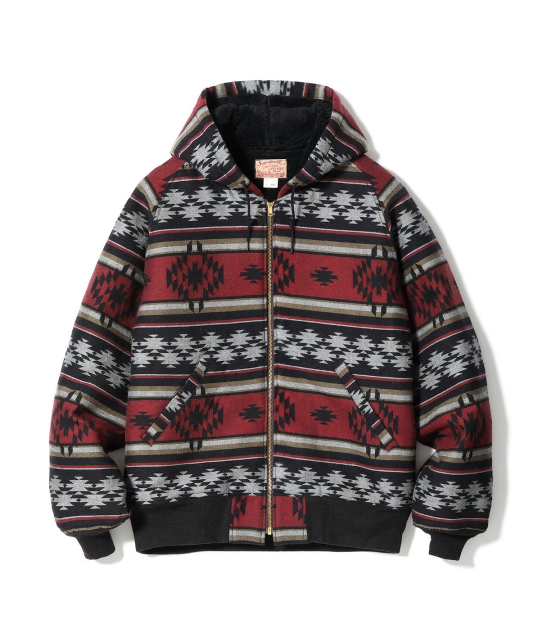 Lot No. SC15826 / NATIVE AMERICAN WOOL COTTON JACQUARD WORK PARKA BOA LINING