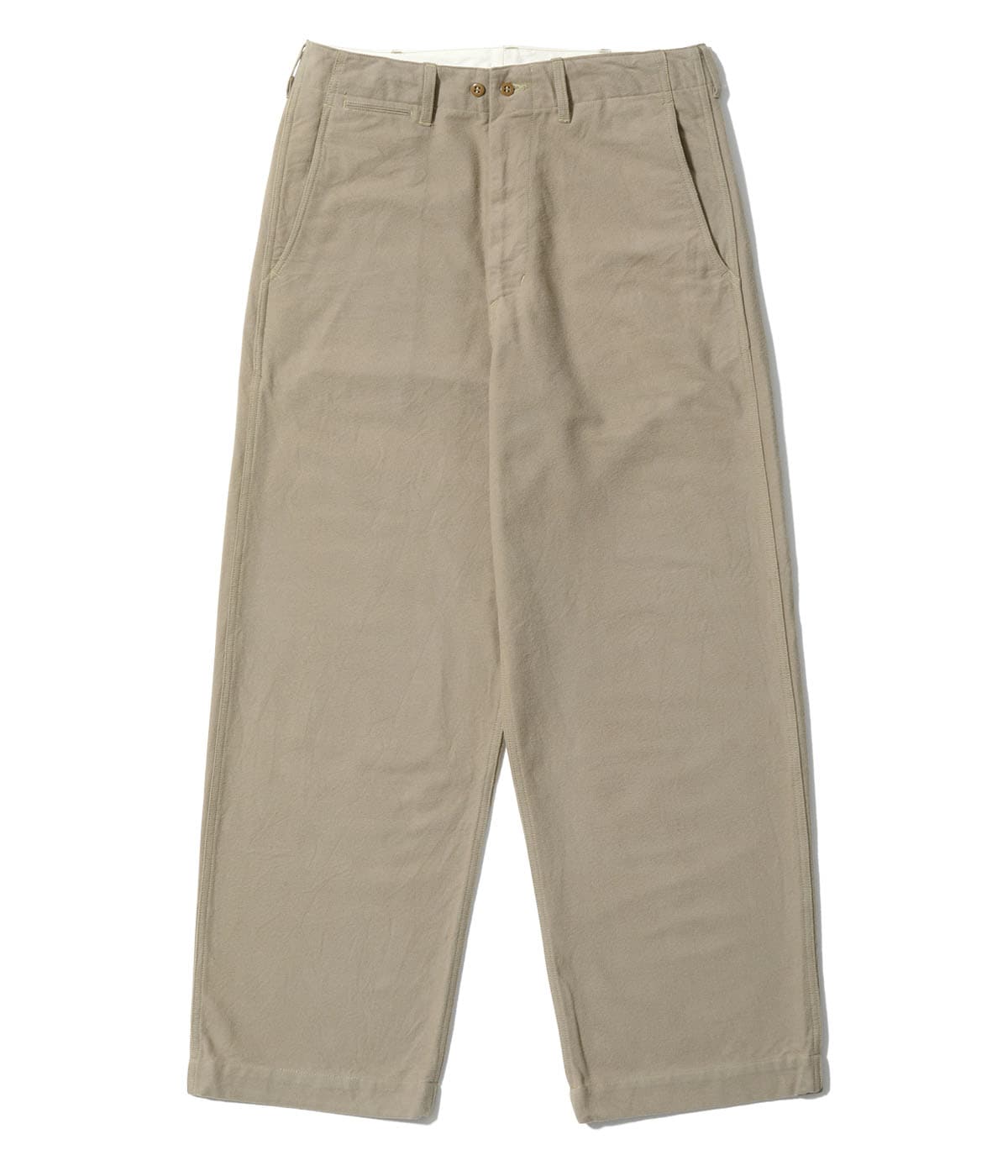 Lot No. MO42557 / MODUCT BAGGY TROUSERS, COTTON, DESERT STORM, KHAKI, TYPE-