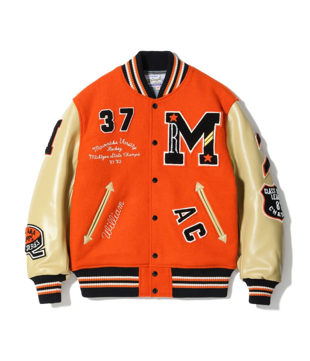 2025ǯ115 / Lot No. WV15782-159 / 30oz. WOOL MELTON AWARD JACKET MAVERICKS (ORANGE)