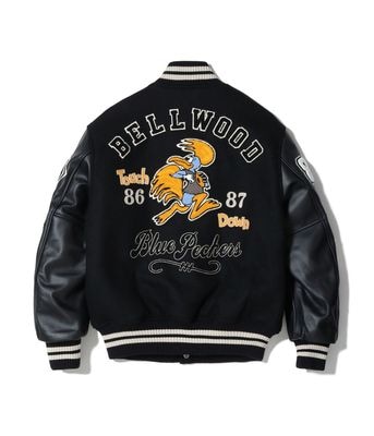 2025ǯ115 / Lot No. WV15783-119 / 30oz. WOOL MELTON AWARD JACKET BLUE PECKERS (BLACK)