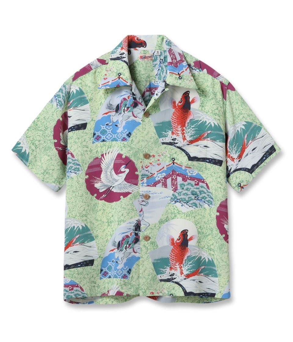 2026ǯ�ղ�����ͽ�� / Lot No. SS39614 / RAYON HAWAIIAN SHIRT ��JAPANESE QUAINT DESIGN��