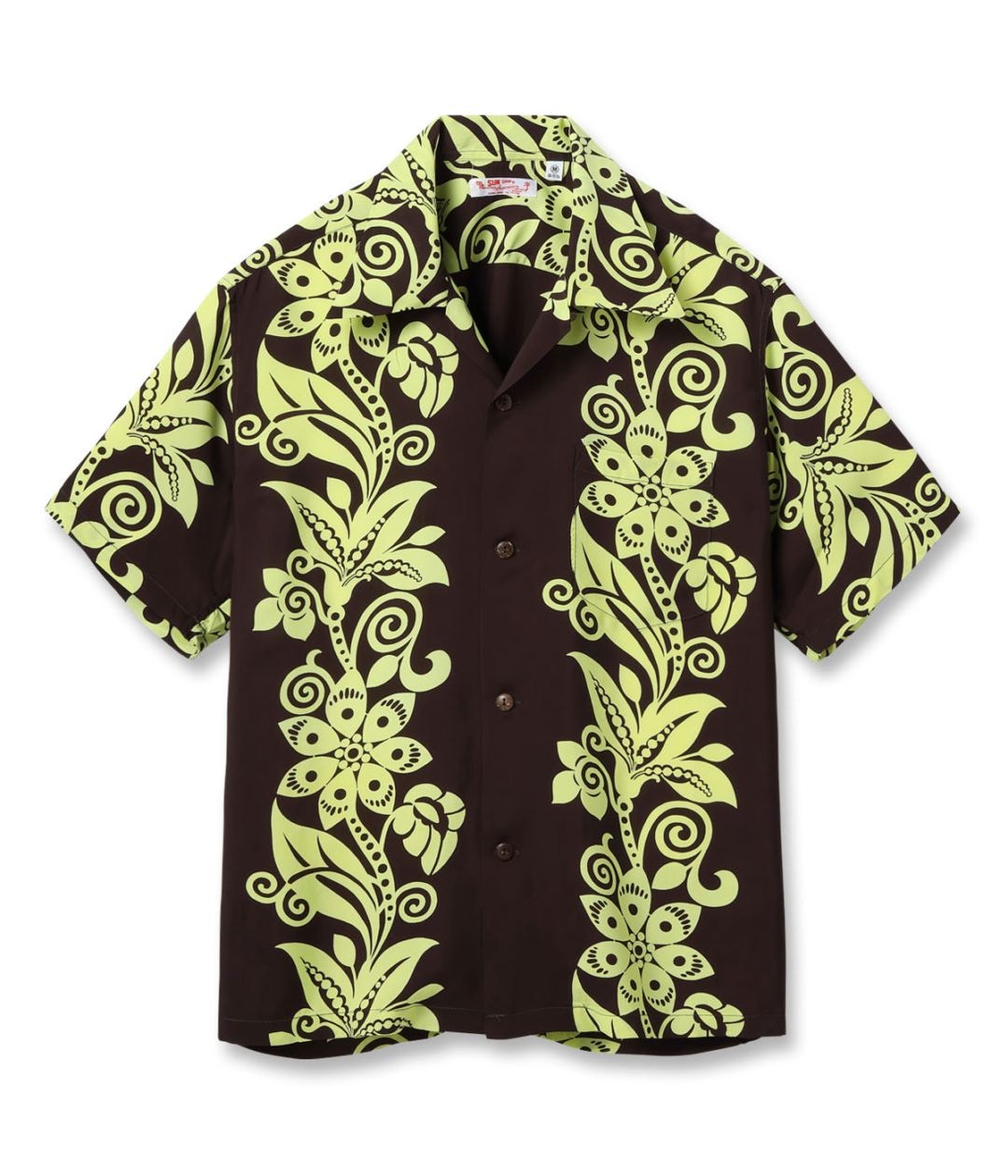 Lot No. SS39616 / RAYON HAWAIIAN SHIRT ��PICTOGRAPH FLOWER��