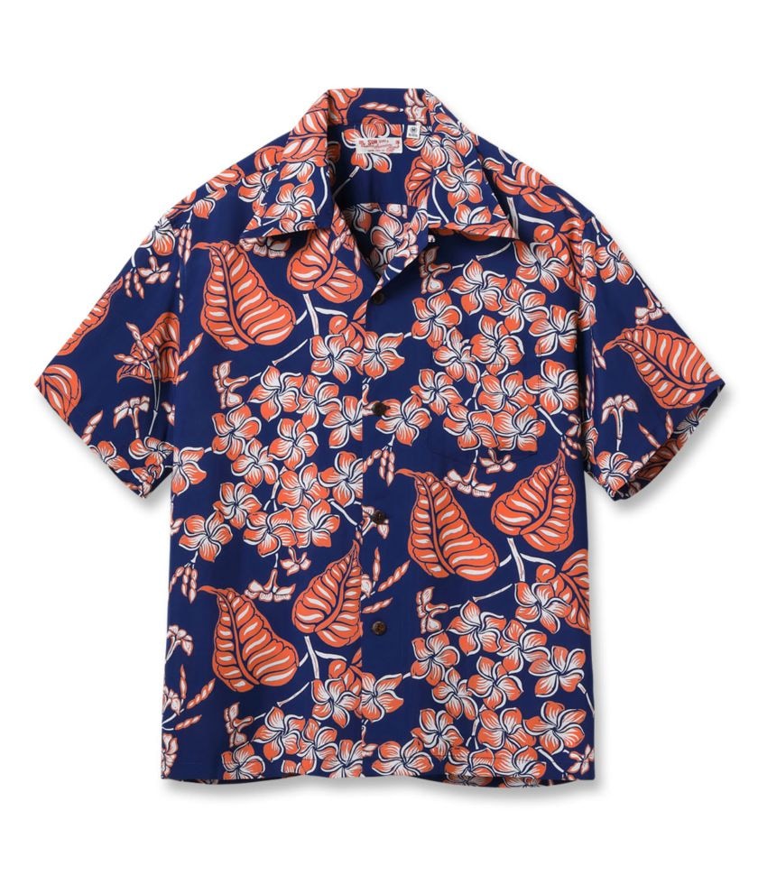 2026ǯ6��12������ / Lot No. SS39621 / RAYON HAWAIIAN SHIRT ��PLUMERIA BLOSSOMS��