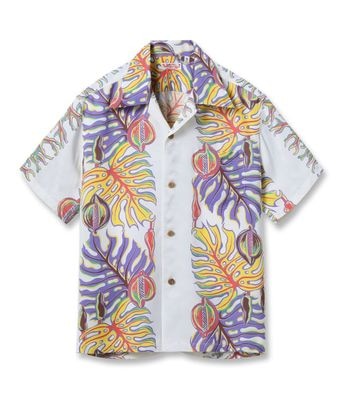 Lot No. SS39622 / RAYON HAWAIIAN SHIRT ��MONSTERA BORDER��