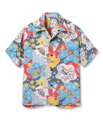 Lot No. SS39624 / RAYON HAWAIIAN SHIRT ��PARADISE HULA��