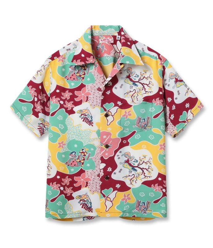 Lot No. SS39624 / RAYON HAWAIIAN SHIRT ��PARADISE HULA��