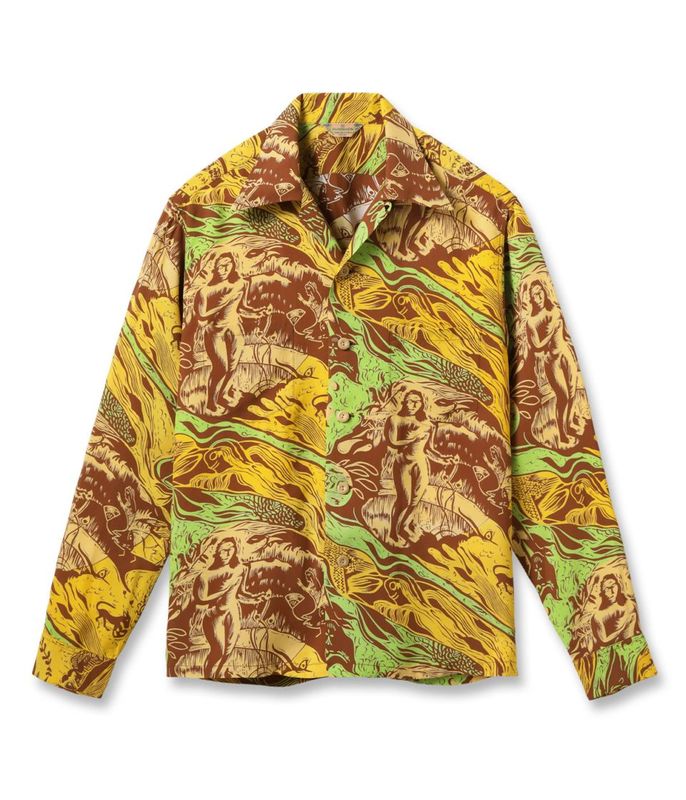 Lot No. SS29674 / SUN SURF SPECIAL EDITION ��GAUGUIN WOODCUT MYSTIC�� (LONG SLEEVE)
