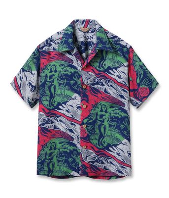 Lot No. SS39673 / SUN SURF SPECIAL EDITION ��GAUGUIN WOODCUT MYSTIC�� (SHORT SLEEVE)