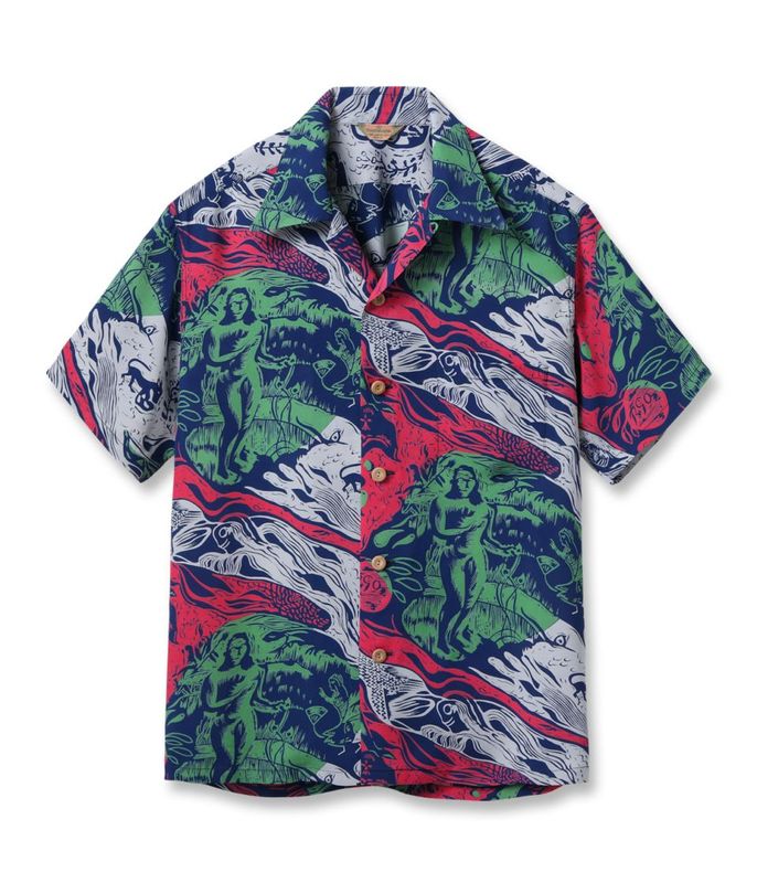 Lot No. SS39673 / SUN SURF SPECIAL EDITION ��GAUGUIN WOODCUT MYSTIC�� (SHORT SLEEVE)