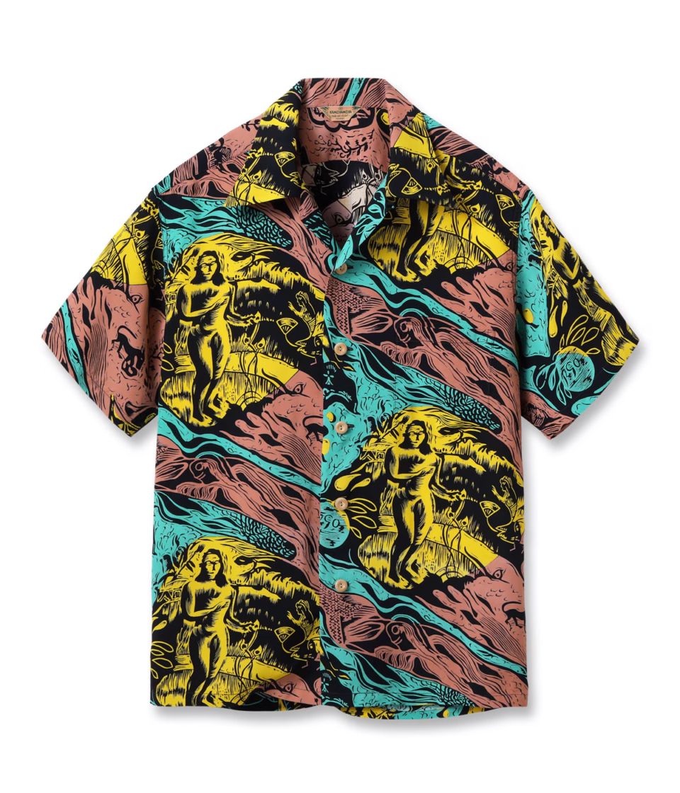 2026ǯ8��17�������� / Lot No. SS39673 / SUN SURF SPECIAL EDITION ��GAUGUIN WOODCUT MYSTIC�� (SHORT SLEEVE)