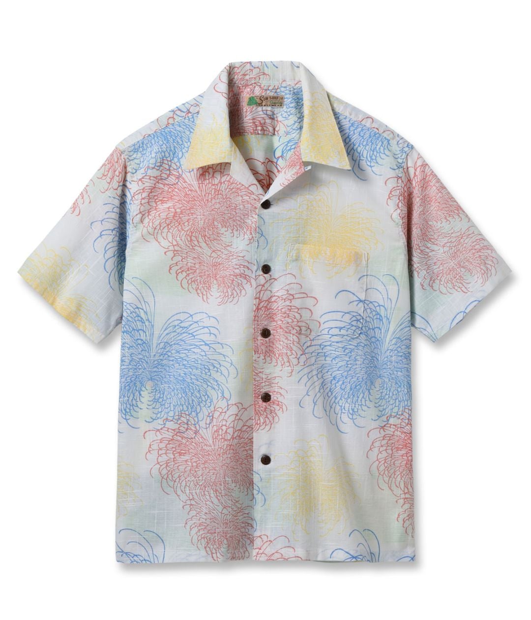 Lot No. SS39694 / COTTON LINEN SLUBYARN HAWAIIAN SHIRT ��CHRYSANTHEMUM��