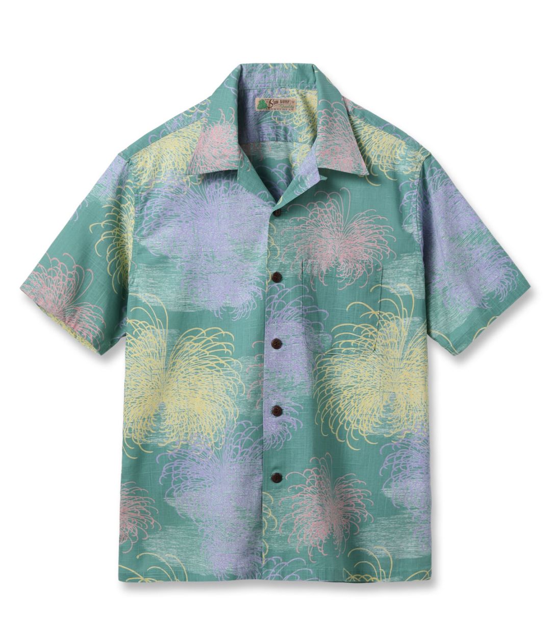 Lot No. SS39694 / COTTON LINEN SLUBYARN HAWAIIAN SHIRT ��CHRYSANTHEMUM��