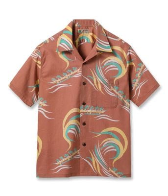 Lot No. SS39695 / COTTON LINEN SLUBYARN HAWAIIAN SHIRT ��HAWAIIAN PADDLE��