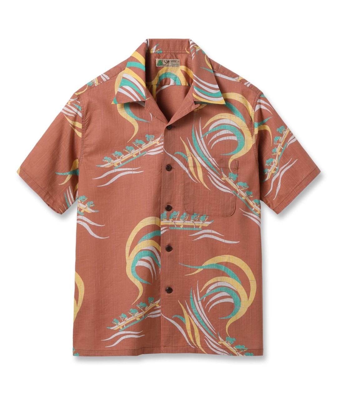 Lot No. SS39695 / COTTON LINEN SLUBYARN HAWAIIAN SHIRT ��HAWAIIAN PADDLE��