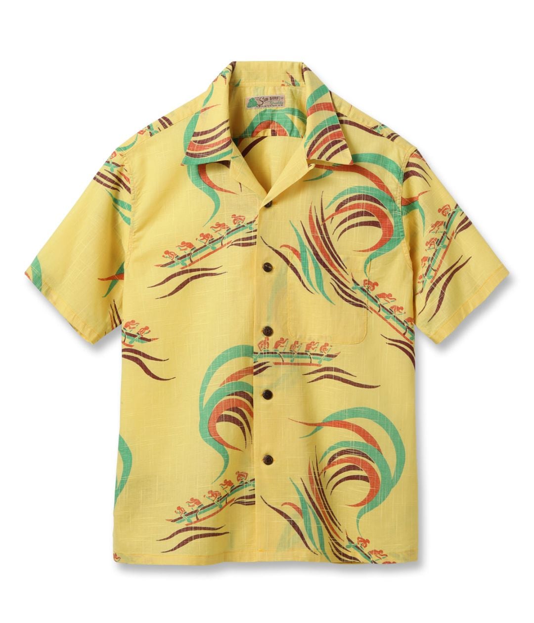 Lot No. SS39695 / COTTON LINEN SLUBYARN HAWAIIAN SHIRT ��HAWAIIAN PADDLE��