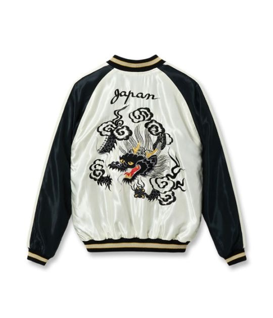 2026ǯ1��31������ / Lot No. TT15877-119 / Mid 1950s Style Acetate Souvenir Jacket ��ROARING TIGER�� �� ��BLACK DRAGON�� (Reversible Side)