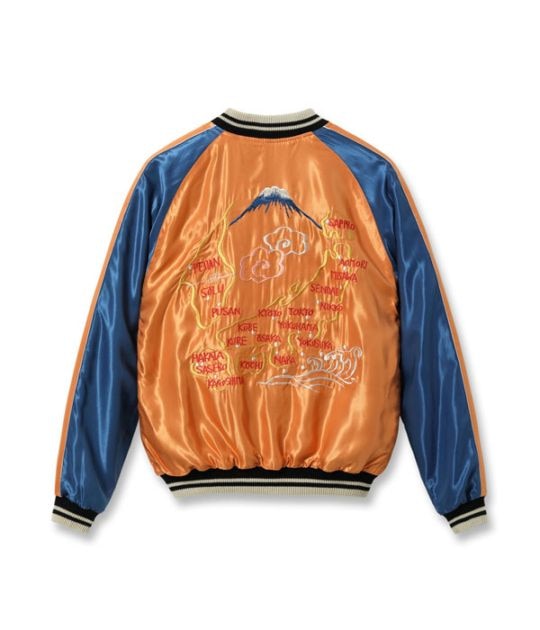 2026ǯ1��31������ / Lot No. TT15877-125 / Mid 1950s Style Acetate Souvenir Jacket ��TIGER HEAD�� �� ��JAPAN MAP�� (Reversible Side)