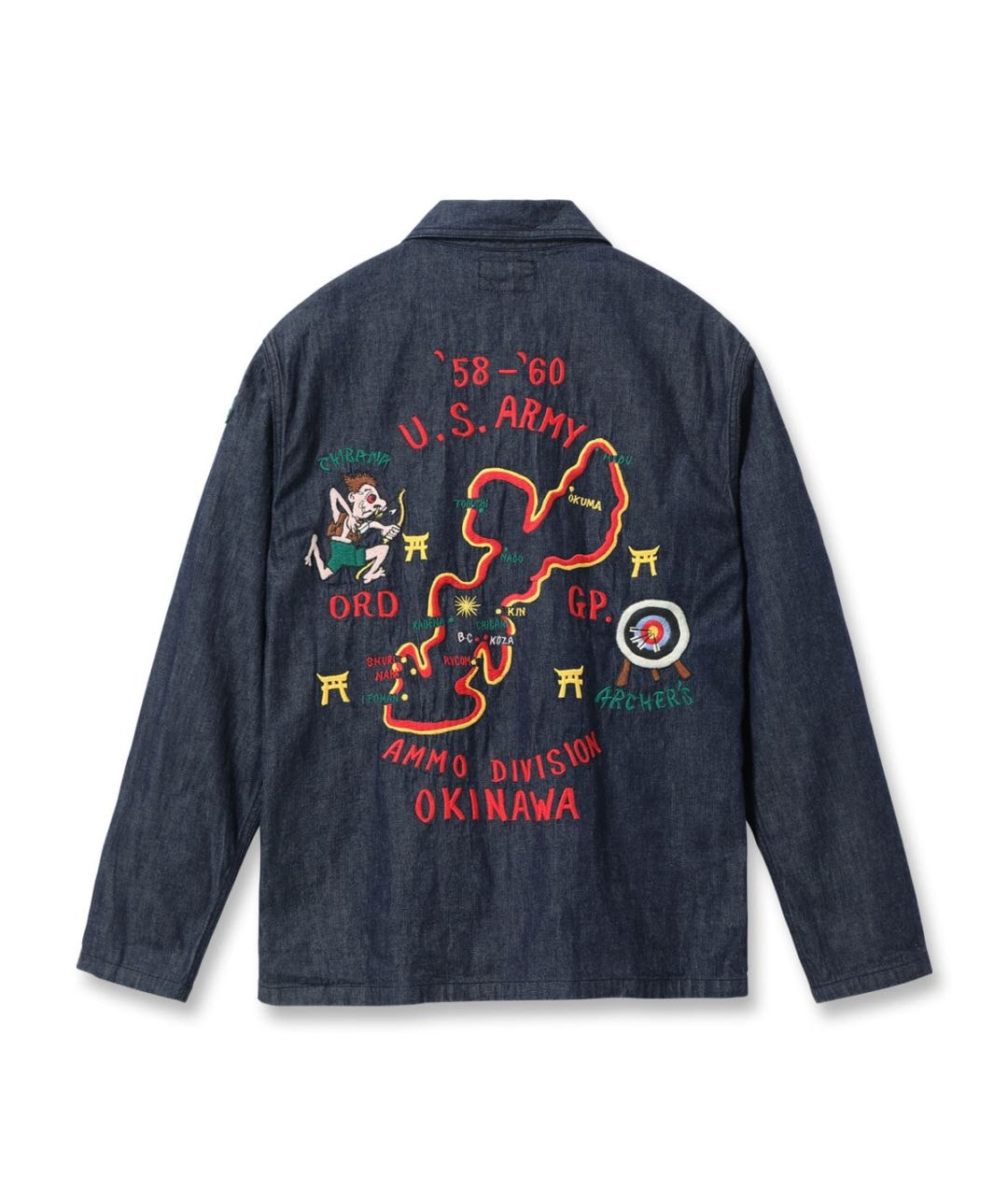 Lot No. TT15881 / Late 1950s Style Blue Denim Okinawa Jumper  ��CHIBANA ARCHER'S�� (ONE WASH)