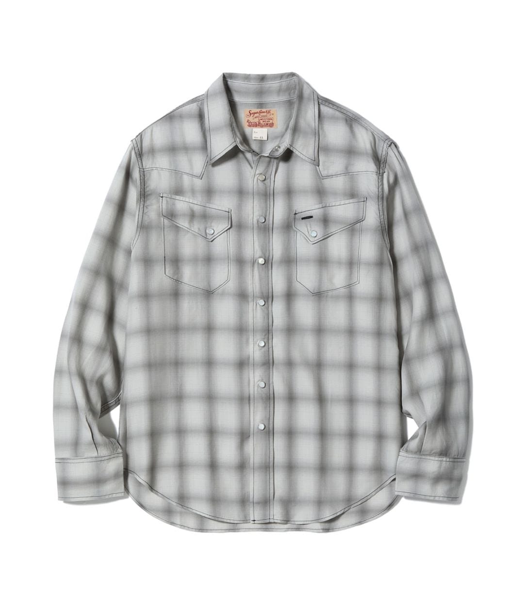 Lot No. SC29688 / OMBRE CHECK WESTERN SHIRT