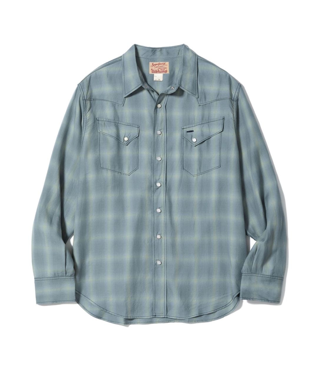 Lot No. SC29688 / OMBRE CHECK WESTERN SHIRT
