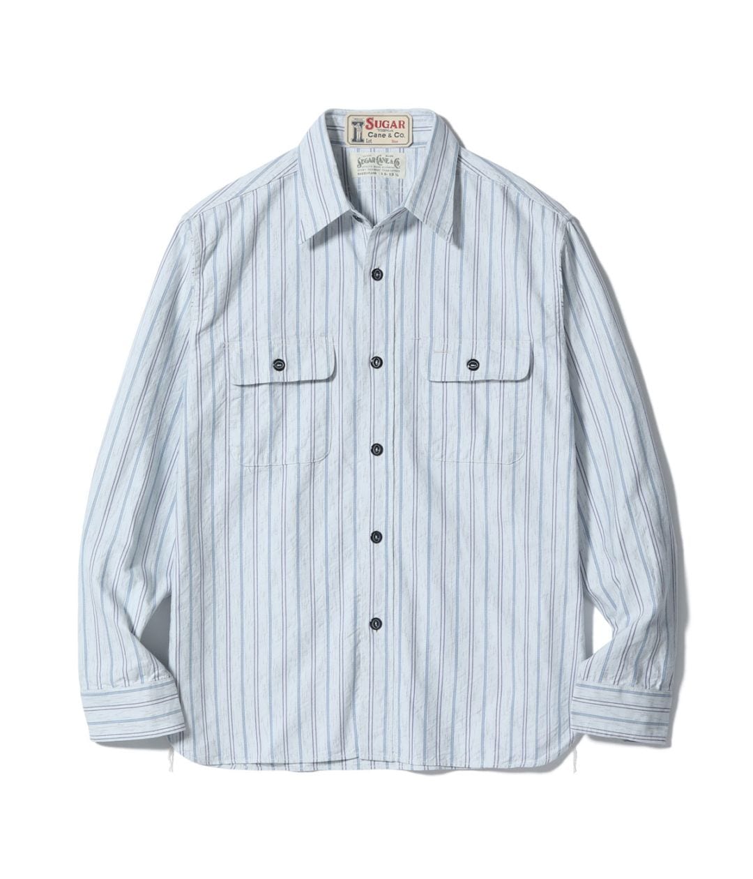 Lot No. SC29671 / FICTION ROMANCE 6oz. INDIGO STRIPE WORK SHIRT