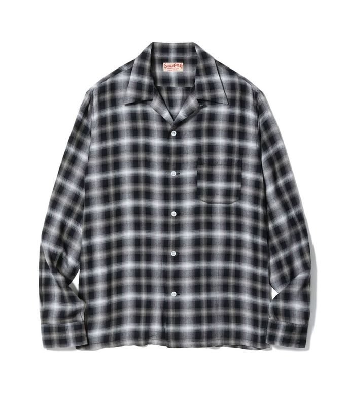 Lot No. SC29683 / RAYON OMBRE CHECK OPEN SHIRT
