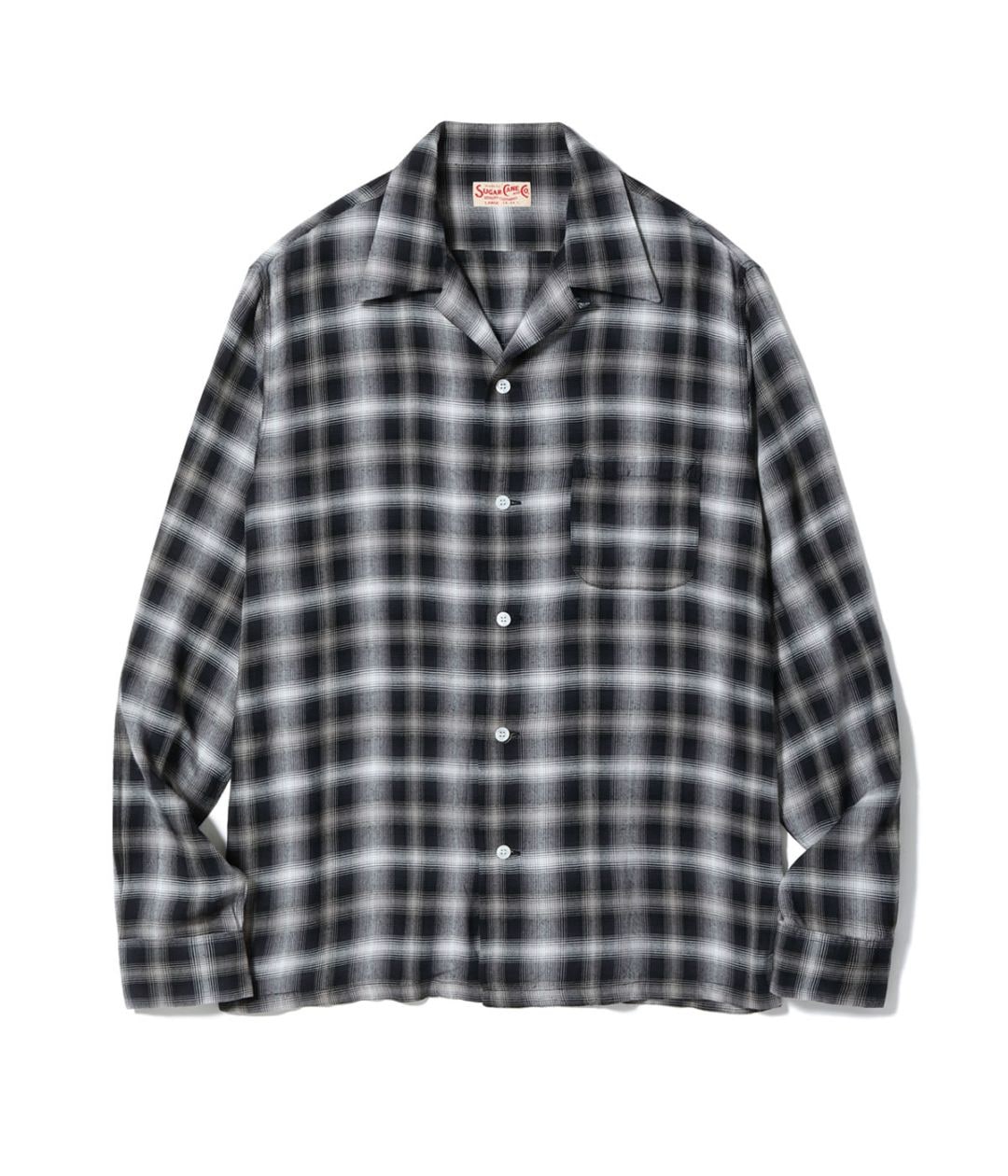 Lot No. SC29683 / RAYON OMBRE CHECK OPEN SHIRT