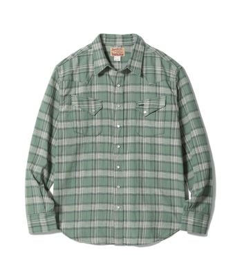 2026ǯ4��8�������� / Lot No. SC29687 / WASHER HERRINGBONE CHECK WESTERN SHIRT