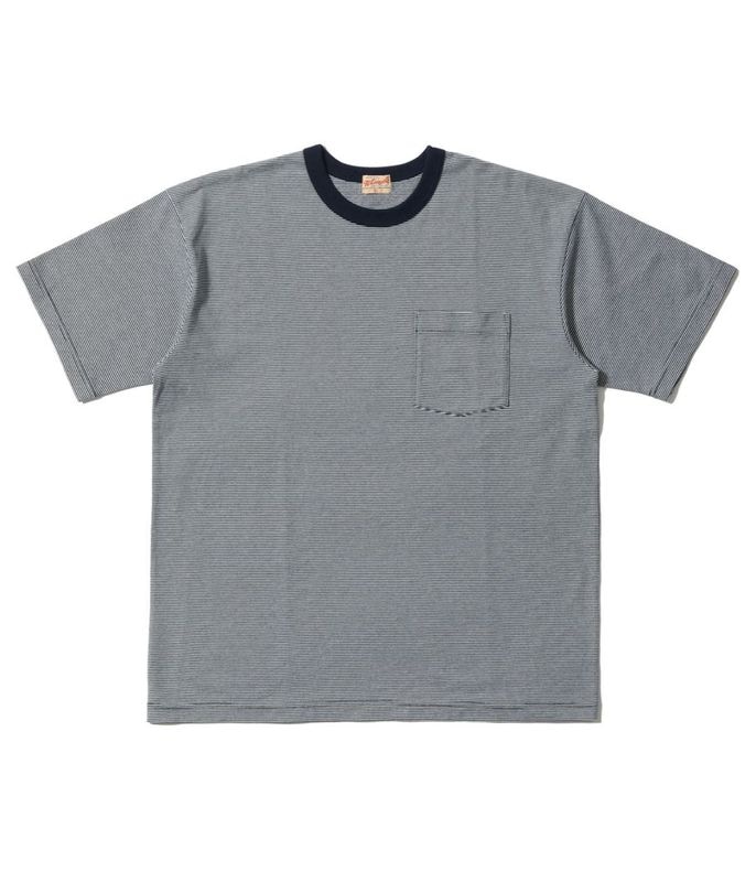Lot No. WV79679 / WHITESVILLE 30/2 FINE-LINED BORDER T-SHIRT