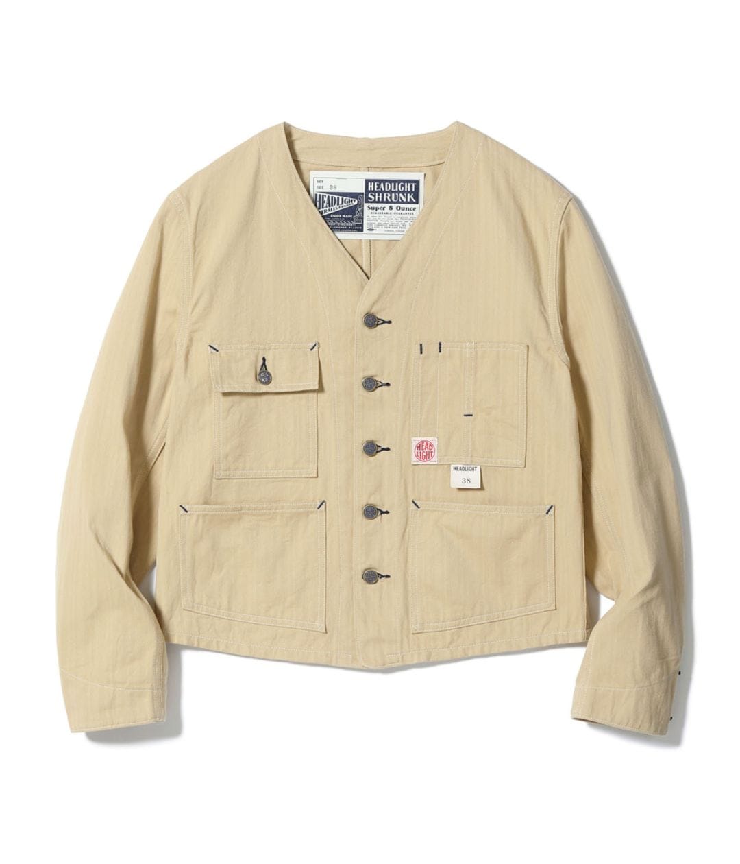 Lot No. HD15909 / HEADLIGHT 10oz. RANDOM HBT WORK VEST